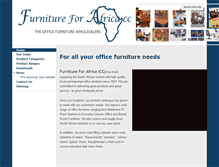 Tablet Screenshot of furnitureforafrica.com